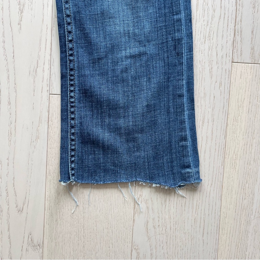 Burberry London Islington Boot Leg Blue Denim Bootcut Jeans W31 Distressed - Picture 16 of 16